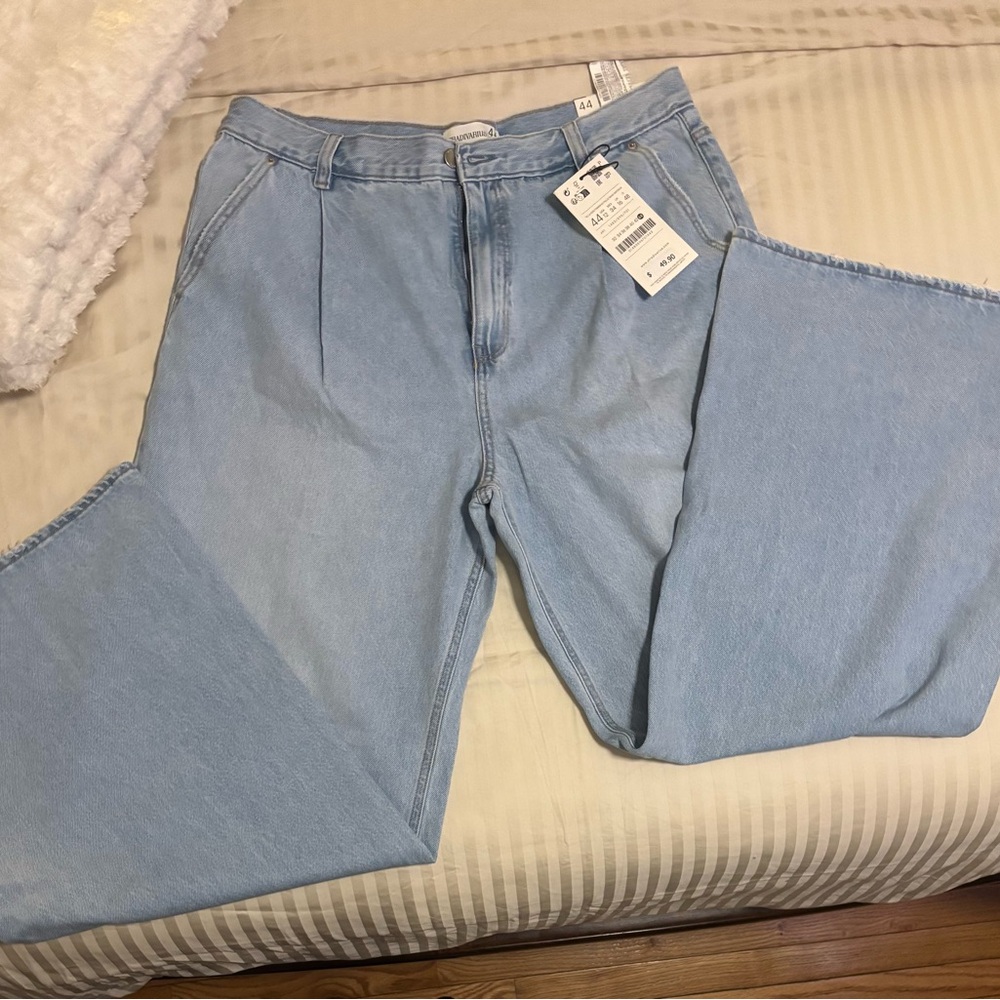 Stradivarius Light Blue Flare Jeans